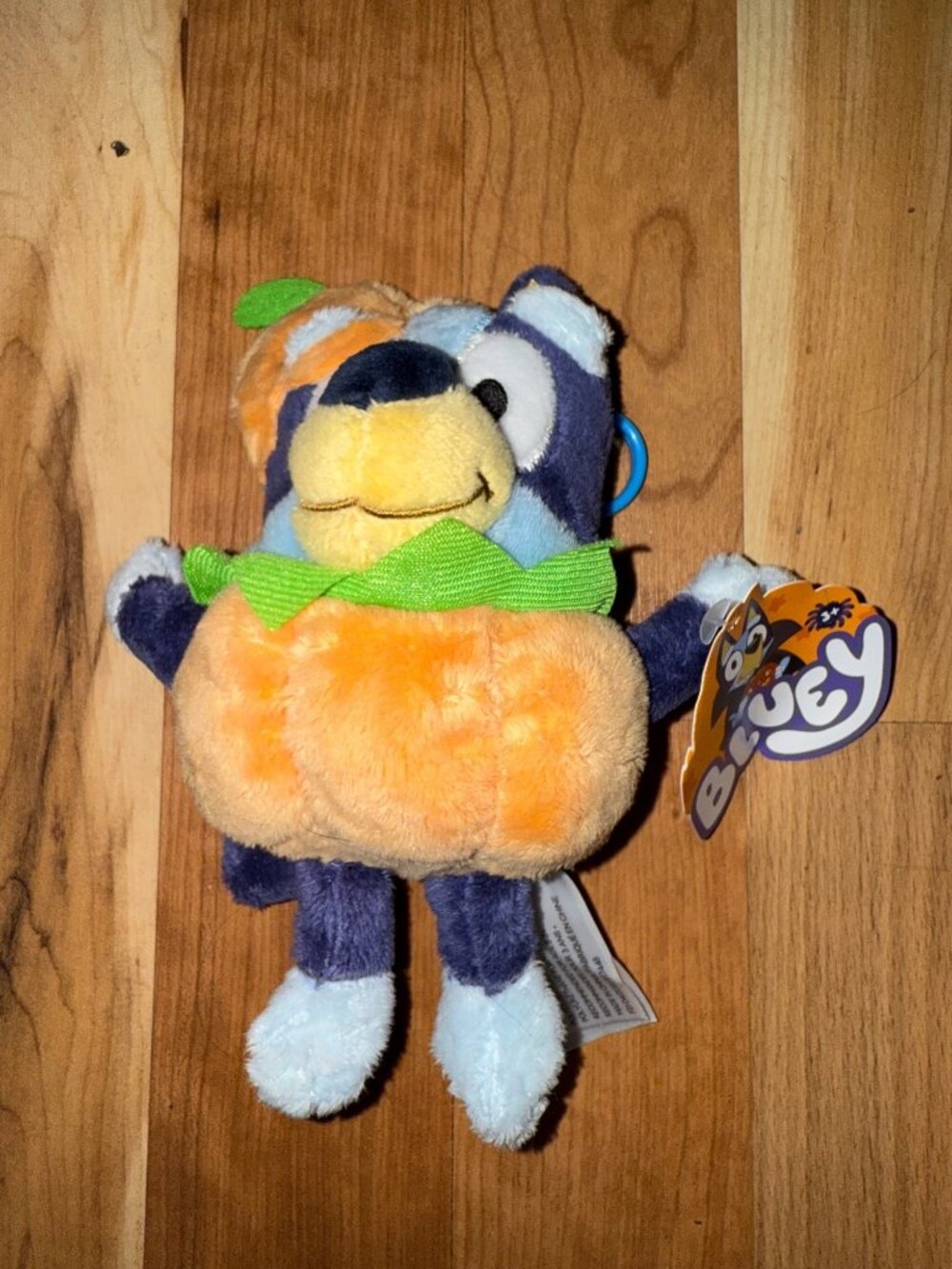 Bluey Halloween Pumpkin Plush Stuffed Animal Clip Toy 6" Official Licensed Colle